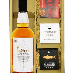 ★ 送料無料 ★  イチローズ モルト＆グレーン ウイスキー ホワイトラベル 700ml + 缶詰おつまみ3種セット【 8885 】【 ウィスキー・おつまみセット 】【 ハロウィン 贈り物 ギフト プレゼント 誕生日 結婚のお祝い 】