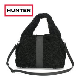 ハンター HUNTER トートバッグ レディース ブークレ ミディアム トート UBX5522PRC ハンドバッグ ショルダーバッグ 2WAY もこもこ ふわふわ ボア風 カジュアル おしゃれ ブラック