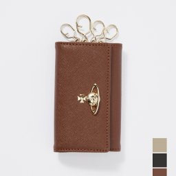 ヴィヴィアンウェストウッド Vivienne Westwood 51020001 L001N キーケース SAFFIANO KEY CASE レディース ファッション小物 ブラウン ブラック グレー