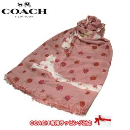 コーチ アウトレット COACH アパレル F41410 花柄/フラワー "C"ロゴ ショール/ストール PEL(ペタル)【スカーフ薄手】【RCP】【楽天カード分割】