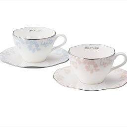 ジルスチュアート ペアティー・コーヒーセット  カップφ90×60mm（240ml）×2、ソーサーφ150×16mm×2