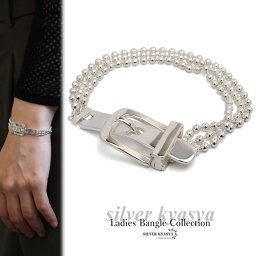 ベルトブレスレット シルバー925 ボールチェーン レディース チェーンブレスレット シルバー シンプル カジュアル 人気 女性