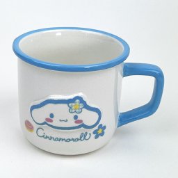 サンリオ シナモロール カオハナ ホーロー風マグカップ コップ 食器 Sanrio