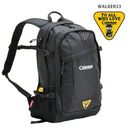 【Coleman】ウォーカー33 20TH リミテッド リュック 限定 バックパック 復刻 walker33  33L コールマン メンズ レディース バックパック かばん シンプル おしゃれ 大容量 普段使い アウトドア  ユニセックス ブラック 予約
