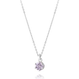ハートクラウン＆ストーン レディースネックレス シルバー レディースアクセサリー レディース ネックレス・ペンダント ブルートパーズ 記念日 プレゼント ギフト セット シンプル フリースタイル FSP933-LCZ【FREE STYLE】