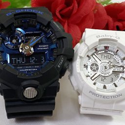 カシオ 恋人たちのGショック ペアウォッチ G-SHOCK BABY-G GA-710-1A2JF BA-110-7A3JF 電池式 送料無料 国内正規品 記念日 誕生日 プレゼント お揃い ブラック 黒 ホワイト 白 クリスマス お祝い 結婚 婚約 20代 30代 40代 50代 カップル 夫婦