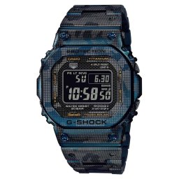 ２年保証 送料無料 新品 CASIO カシオ G-SHOCK ジーショック チタン FULL METAL タフソーラー 腕時計 GMW-B5000TCF-2 ブルーカモフラージュ メンズ ユニセックス 生産数量限定 フルメタルモデル