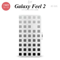 Galaxy Feel 2 手帳型 スマホ ケース カバー ギャラクシー スクエア 黒【ギャラクシー フィール 2,Galaxy,Feel,2,docomo,ドコモ,メール便 送料無料】