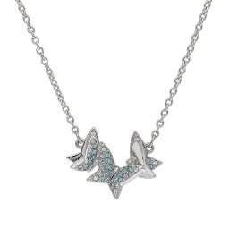 スワロフスキー swarovski ネックレス ペンダント アクセサリー 5662181 Lilia リリア 蝶 シルバー+ブルー系