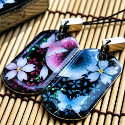 和柄 ペアネックレス 桜 伝統 職人 手作り ペアアクセサリー 名入れ無料 桜 さくら 手作り ハンドメイド 記念日 誕生日 プレゼント ギフト カップル 2個セット