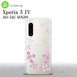 Xperia 5 IV Xperia5 IV スマホケース 背面ケース ハードケース 花柄 カット ピンク 2022年 10月発売 nk-xp54-076