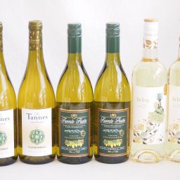産地別白ワインシャルドネ6本セット(フエンテ フルータ(チリ) レ タンヌ オクシタン(フランス) ラ フェア ヴィウラ(スペイン)) 750ml×6本