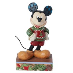 ジム ショア Jim Shore ディズニー トラディション Disney Traditions ミッキー クリスマスセーター 置物 フィギュア 人形 6015002 ミッキーマウス インテリア クリスマス