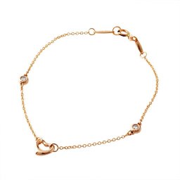 ティファニー TIFFANY&CO 35672621 エルサ・ペレッティ ダイヤモンド バイ ザ ヤード オープン ハート ブレスレット ローズゴールド レディース 女性 ギフト プレゼント 新品