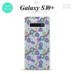 SC-04L SCV42 Galaxy S10+ スマホケース ハードケース 花柄 春 紫 メンズ レディース nk-s10p-1706