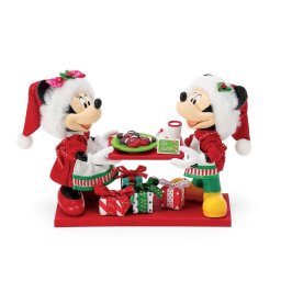 デパートメント56 Department56 PossibleDreams ミッキー＆ミニー ベイクド フォー サンタ クリスマス フィギュア 置物 人形 6010204 インテリア サンタクロース