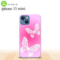 iPhone13mini iPhone13 mini ケース ハードケース 蝶 ピンク  nk-i13m-855