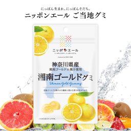 【メール便配送】ご当地グミ ニッポンエール 神奈川県産 湘南ゴールドグミ ご当地 お菓子 グルメ お土産 名産 果実グミ 全国農協食品