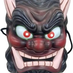 【安心保障付き】鬼 お面 鬼面（赤） お面 おめん 鬼 おに オニ 般若 はんにゃ 怖い マスク コスプレ コスチューム 仮装 衣装 プチ仮装 飾り なまはげ 赤鬼 節分 豆まき 正月 縁日 子供会 保育園 祭 大人用 お祭り 節分 恵方巻 手巻き寿司 敬老の日 送料無料