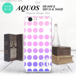 【SHV34】【スマホケース/スマホカバー】【アクオス セリエ】SHV34 スマホケース AQUOS SERIE ケース アクオス セリエ イニシャル 水玉 ピンク nk-shv34-1374ini【メール便送料無料】