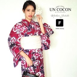 女性浴衣　レディース浴衣　浴衣　単品　浴衣単品　仕立て上がり　レディース　女性用　フリー　桜　赤　ワイン　パープル　縞　個性派　変わり織　お洒落