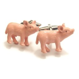 ぽっちゃり可愛いピンクピッグ 豚 カフス カフスボタン カフリンクス cufflinks cuffs メンズ 男性 ユニーク おもしろ 面白 面白い 動物 植物シリーズ スーツアクセサリー専門店 父の日 ギフトにも 誕生日 プレゼント プチギフト おしゃれ カフスマニア