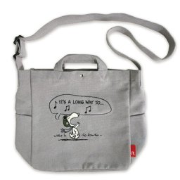 スヌーピー 2WAYショルダートートバッグ グレー SNOOPY