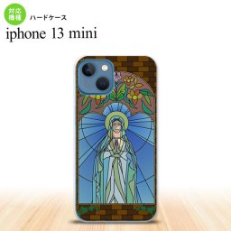 iPhone13mini iPhone13 mini 背面ケース カバー ステンドグラス風 マリア様 ステンドグラス風 iPhone13 mini 5.4インチ nk-i13m-sg56