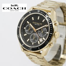 COACH コーチ 腕時計 PRESTON プレストン 14602517 メンズ ゴールド クロノグラフ 44mm 海外正規品 ラッピング無料可