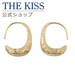 【ラッピング無料】THE KISS 公式ショップ 金属アレルギー対応 サージカルステンレス ハワイアンジュエリーハワイアン彫り ペアピアス レディース・メンズ 単品 ペアアクセサリー カップル 人気 ジュエリーブランド THEKISS L-PE8024CZ アニバーサリー
