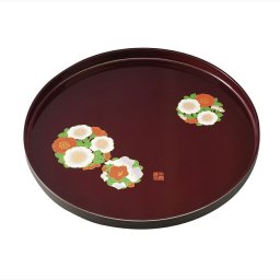 成願義夫 花丸春秋 10.0丸盆  商品φ302×23mm