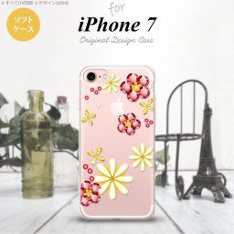 【iPhone7】【スマホケース/スマホカバー】【アイフォン７】iPhone7 スマホケース カバー アイフォン７ ソフトケース 花柄・ミックス(E) クリア nk-iphone7-tp306【メール便送料無料】