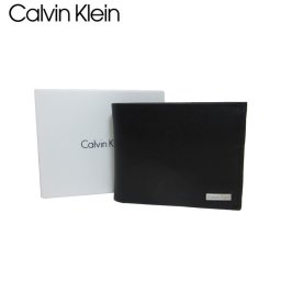 カルバン クライン アウトレット Calvin Klein 財布 79796 レザー 二つ折り財布(小銭入れあり) ブラック【メンズ】