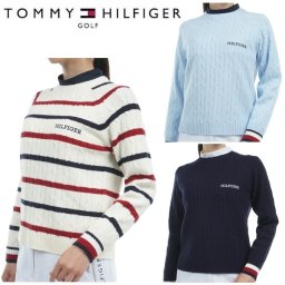 トミーヒルフィガー ゴルフ レディースケ−ブル クル−ネックセーター TOMMY HILFIGER GOLF THLA478 秋冬モデル お誕生日祝い お祝い 記念品 30代 40代 50代 60代 母の日 お母さん 還暦祝い 敬老の日 彼女 人気プレゼント プレゼント