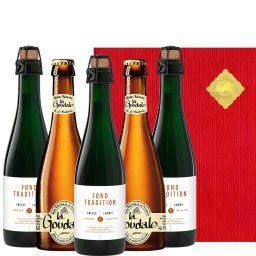 ベルギー フランス クラフトビール 飲み比べ 5本セット【無料 ラッピング メッセージカード】ランビック キャスティール グーズ・フォン・トラディション 375ml 3本 フランス ビエールドギャルド 330ml 2本  パーティー 海外ビール 輸入ビール 贈答 ギフト箱付 熨斗対応 送料無料 