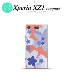【SO02K】【スマホケース/スマホカバー】【エクスペリア XZ1】SO02K スマホケース Xperia XZ1 Compact SO-02K カバー エクスペリア XZ1 花柄・サクラ 青 nk-so02k-054【メール便送料無料】