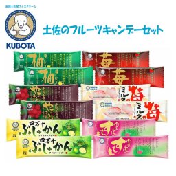 土佐のフルーツキャンデーセット　久保田食品 アイス 苺とミルク いちご 柚子 すもも やまもも ぶしゅかん ギフト セット
