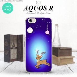 【SH03J】【スマホケース/スマホカバー】【アクオス R】SH03J スマホケース AQUOS R SH-03J カバー アクオス R トナカイ 青 nk-sh03j-644【メール便送料無料】