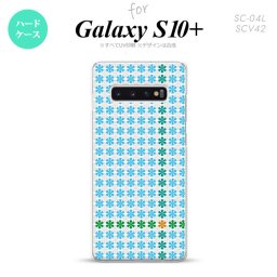 SC-04L SCV42 Galaxy S10+ スマホケース ハードケース 花十時 青 メンズ レディース nk-s10p-1355