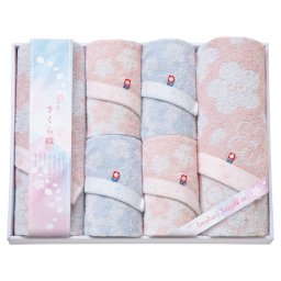 【ギフト対応無料】今治さくら織 バスタオル2P&フェイスタオル4P (MS-1001) ※送料無料(北海道・沖縄は除く)
