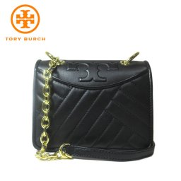 トリーバーチ アウトレット TORY BURCH ショルダーバッグ 50646-0718-001 ALEXA MINI / SHOULDER BAG レザー ミニ ショルダー / ポシェット BLACK/001:ブラック【レディース】