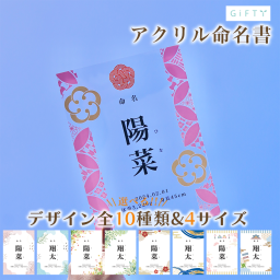 アクリル命名札 命名書 名入れ 名前入り オーダーメイド 刻印 出産祝い 御祝い ギフト プレゼント 贈り物 記念品 出産準備 内祝い お返し 赤ちゃん 孫 誕生 記録 100日 1歳 誕生日 バースデーフォト 撮影アイテム スタジオ 持ち込み インテリア 雑貨 小物 置物 飾り 卓上 立て掛け 和風 和モダン 伝統美 おしゃれ 可愛い 綺麗 クリア 4サイズ 10種 2026 令和【a73】