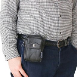 Troy Bros ベルトポーチ 縦型 ポーチ メンズ スマホポーチ 牛革 ミニバッグ 小物入れ【北海道・沖縄県・離島 配送不可】