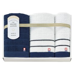 実りの秋の贈り物 フェイスタオル2P&ウォッシュタオル 今治 フェイスタオル:34×75cm、ウォッシュタオル:34×34cm