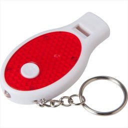 反射板付ライトホイッスルキーホルダー SJ-16F  粗品 景品 記念品 来場記念 来店促進 ノベルティ プチギフト