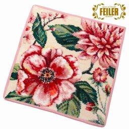 FEILER フェイラー ハンカチ ハンドタオル タオルハンカチ エデン パウダー EDEN POWDER 30×30cm 花柄