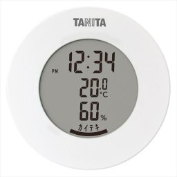 タニタ デジタル温湿度計（丸型デザイン） ホワイト TT-585-WH 内祝 内祝い お祝 御祝 記念品 出産内祝い プレゼント 快気祝い 粗供養 引出物