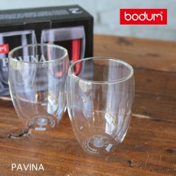 ボダム bodum パヴィーナ ダブルウォールグラス0.36L 2pcs 【正規品】 カフェ グラス 耐熱ガラス おしゃれ お餞別 結婚祝い 引き出物 内祝 記念品 誕生日 プレゼント クリスマス