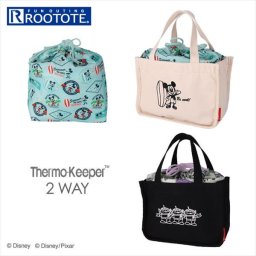 ルートート ディズニー 通販 トートバッグ おしゃれ ランチバッグ お弁当バッグ 行楽 軽量 軽い 保冷 小さめ お弁当かばん お弁当入れ 高校生 中学生 かわいい ランチタイム IP サーモキーパー2way DisneyB ブランド ROOTOTE