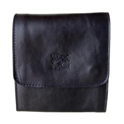 イルビゾンテ IL BISONTE 二つ折り財布 ミニ財布 BLACK ブラック ビンテージ加工 C0984 SL 668 レザー 本革  誕生日 結婚祝い 結婚式 彼氏 息子 夫 男性 彼女 妻 女性 財布 バレンタイン 高級 ホワイトデー 父の日 母の日 即日発送